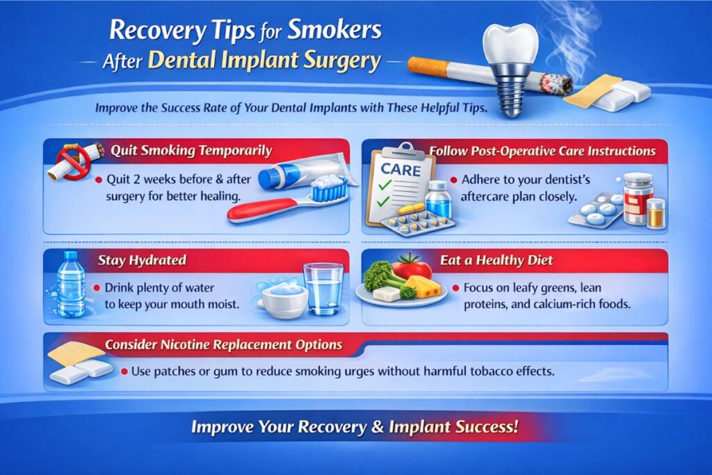 Recovery Tips for Smokers After Dental Implant Surgery